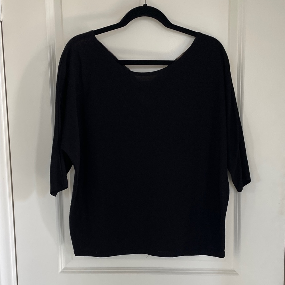 Windsor Black V-Neck Blouse